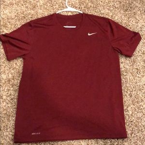 Maroon Nike Dri-Fit T-shirt